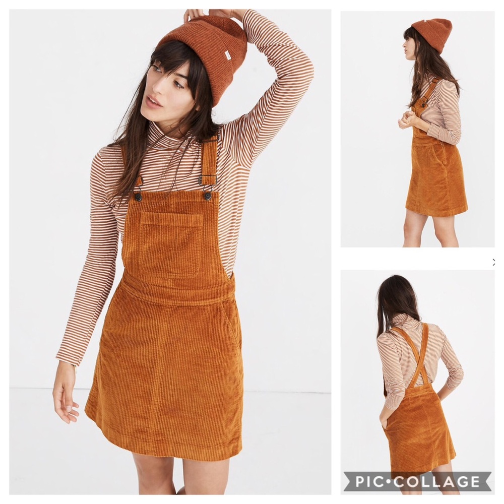 Madewell Corduroy Overall Dress